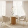 Glam Esstischstuhl im Muscheldesign aus Samt - Goldene Beine - Shell image 7