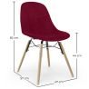Esszimmerstuhl aus Samt - Skandinavisches Design und Holzbeine - Skögur image 7