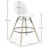 Barhocker aus Samt - Skandinavisches Design und Holzbeine - Skögur image 7