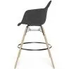 Barhocker aus Samt - Skandinavisches Design und Holzbeine - Nordika image 7