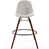 Barhocker aus Samt - Skandinavisches Design und Dunkle Holzbeine - Skögur image 7