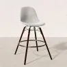 Barhocker aus Samt - Skandinavisches Design und Dunkle Holzbeine - Skögur image 7