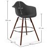 Barhocker aus Samt - Skandinavisches Design und Dunkle Holzbeine - Nordika image 7