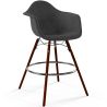 Barhocker aus Samt - Skandinavisches Design und Dunkle Holzbeine - Nordika image 7