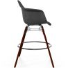 Barhocker aus Samt - Skandinavisches Design und Dunkle Holzbeine - Nordika image 7