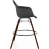 Barhocker aus Samt - Skandinavisches Design und Dunkle Holzbeine - Nordika image 7