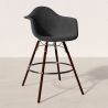 Barhocker aus Samt - Skandinavisches Design und Dunkle Holzbeine - Nordika image 7