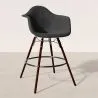 Barhocker aus Samt - Skandinavisches Design und Dunkle Holzbeine - Nordika image 7