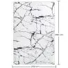 Großer Teppich im Modernen Design mit Marmor-Effekt – (290x200 cm) – Calico image 7