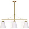 Hängeleuchte aus Metall in gealtertem Gold mit 3 Schirmen - Bubles image 7
