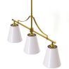 Hängeleuchte aus Metall in gealtertem Gold mit 3 Schirmen - Bubles image 7