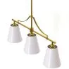 Hängeleuchte aus Metall in gealtertem Gold mit 3 Schirmen - Bubles image 7