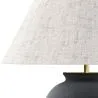 Vintage-Tischlampe - Keramikfuß und Stoffschirm - Luno image 7