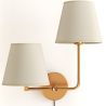 Goldene Wandleuchte mit Kabel und zwei Schirmen - Bretaña image 7