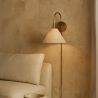 Vintage Goldene Wandleuchte mit Stecker und Schalter - Boly image 7