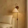 Vintage Goldene Wandleuchte mit Stecker und Schalter - Boly image 7