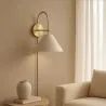 Vintage Goldene Wandleuchte mit Stecker und Schalter - Boly image 7