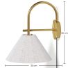 Vintage Goldene Wandleuchte mit Stecker und Schalter - Boly image 7