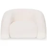 Moderner Sessel Gepolstert In Bouclé-Stoff Cremeweiß – Geschwungenes Und Bequemes Design - Gab image 7