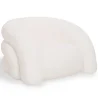 Moderner Sessel Gepolstert In Bouclé-Stoff Cremeweiß – Geschwungenes Und Bequemes Design - Gab image 7