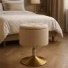 Hocker Mit Stauraum Gepolstert In Chenille - Tony image 7