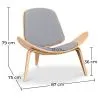 Designer-Sessel - Skandinavischer Sessel - Stoffbezug - Lucy image 7