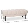 Chesterfield Stil Bank gepolstert in Samt mit Eisenbeinen - Hamptons image 7