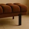 Chesterfield Stil Bank gepolstert in Samt mit Eisenbeinen - Hamptons image 7