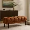Chesterfield Stil Bank gepolstert in Samt mit Eisenbeinen - Hamptons image 7