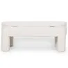 Bank Mit Stauraum Gepolstert In Off-White Bouclé Stoff – Moderner Sitz Für Wohnzimmer Und Schlafzimmer - Boreta image 7