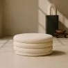 Moderner Ottoman Mit Stauraum Gepolstert Mit Bouclé-Stoff Multifunktional Als Couchtisch - Dass image 7