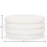 Moderner Ottoman Mit Stauraum Gepolstert Mit Bouclé-Stoff Multifunktional Als Couchtisch - Dass image 7