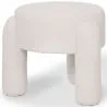 Hocker Gepolstert Mit Bouclé-Stoff In Off-White – Moderner Sitz Für Wohnzimmer Und Schlafzimmer - Boreta image 7