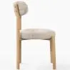 Esszimmerstuhl Chenille gepolstert - Eichenoptik Beine - Ergonomisches und modernes Design - Okare image 7
