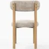 Esszimmerstuhl Chenille gepolstert - Eichenoptik Beine - Ergonomisches und modernes Design - Okare image 7