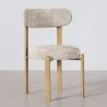 Esszimmerstuhl Chenille gepolstert - Eichenoptik Beine - Ergonomisches und modernes Design - Okare image 7