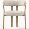 Wohnzimmer Sessel mit Armlehnen gepolstert in Chenille – Eichenoptik Beine – Ergonomisches und modernes Design – Okare image 7
