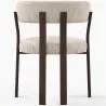 Wohnzimmer Sessel mit Armlehnen gepolstert in Chenille – Dunkle Holzoptik Beine – Ergonomisches und modernes Design – Okare image 7