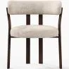 Wohnzimmer Sessel mit Armlehnen gepolstert in Chenille – Dunkle Holzoptik Beine – Ergonomisches und modernes Design – Okare image 7