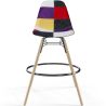 Barhocker - Patchwork-Polsterung - Skandinavisches Design und Holzbeine - Skögur image 7