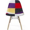 Esszimmerstuhl - Patchwork-Polsterung - Skandinavisches Design und Holzbeine - Skögur image 7