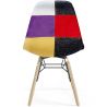 Esszimmerstuhl - Patchwork-Polsterung - Skandinavisches Design und Holzbeine - Skögur image 7