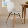 Esszimmerstuhl mit Beinen aus natürlichem Holz – Moderner Stil und Funktionalität -Broly image 7