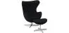 Fauteuil avec repose-pieds design en forme d'œuf - Revêtement en tissu - Brave image 7