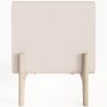 Nachttisch scandi modern bezogen in Kunstleder mit 2 Schubladen und Füße aus natürlichem Holz - Bennis image 7
