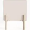 Nachttisch scandi modern bezogen in Kunstleder mit 2 Schubladen und Füße aus natürlichem Holz - Bennis image 7