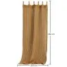 Schatten Vorhang Markise Kokosfaser 2,5x2M – 100% Natürlicher Sonnensegel image 7