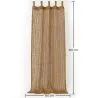Schatten Vorhang Markise Kokosfaser 2.1x1.5M – 100% Natürlicher Sonnensegel image 7