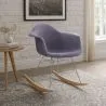 Schaukelstuhl Modern Stoff Gepolstert – Nordic Stil - Nordika image 7