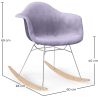 Schaukelstuhl Modern Stoff Gepolstert – Nordic Stil - Nordika image 7